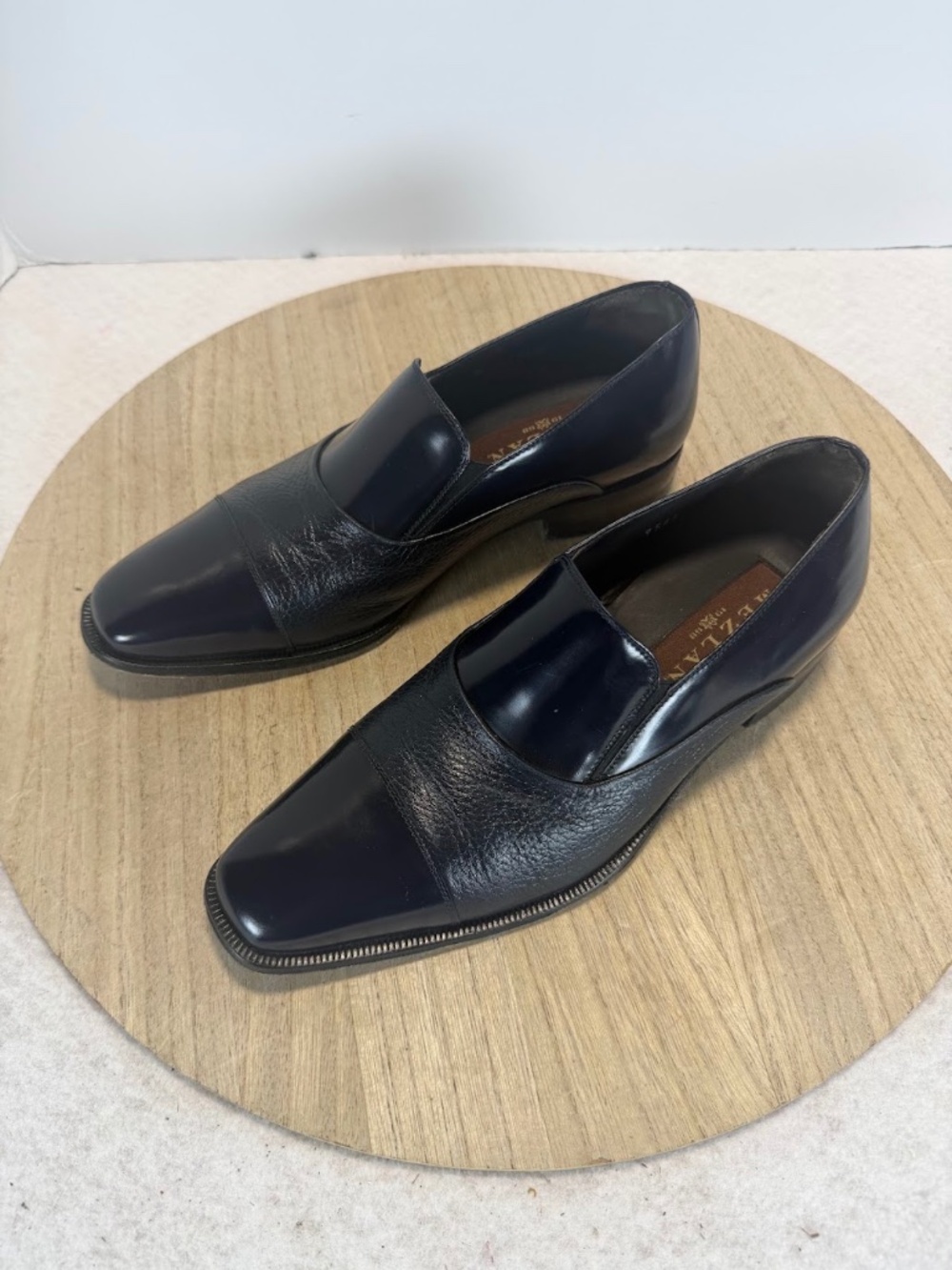 Mezlan 12807 Black Leather Slip On Loafers Dress Shoes Mens US 7 M - Picture 6 of 9
